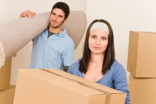 Packing and moving equipment prepared for flat removals in Shoreditch